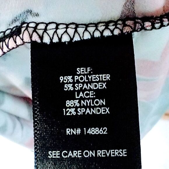 TORRID Plus Size Skater Maxi Dress Studio Knit Lace Floral Black SIZE 3X - Picture 14 of 16